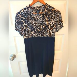 Saint Tropez West Leopard Sheath Dress